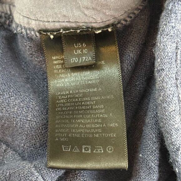 Free People Navy Blue Linen Blend Ankle Pants - Women’s US 6 - Picture 9 of 10